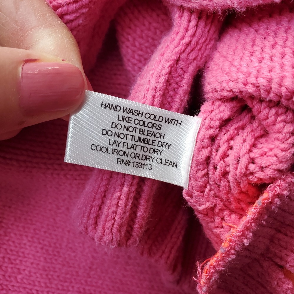 Lisa Todd Pink Sweater with Orange Accents - Picture 6 of 10